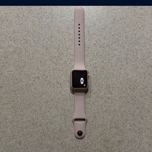 Pink Smartwatch with Square Display and Soft Band